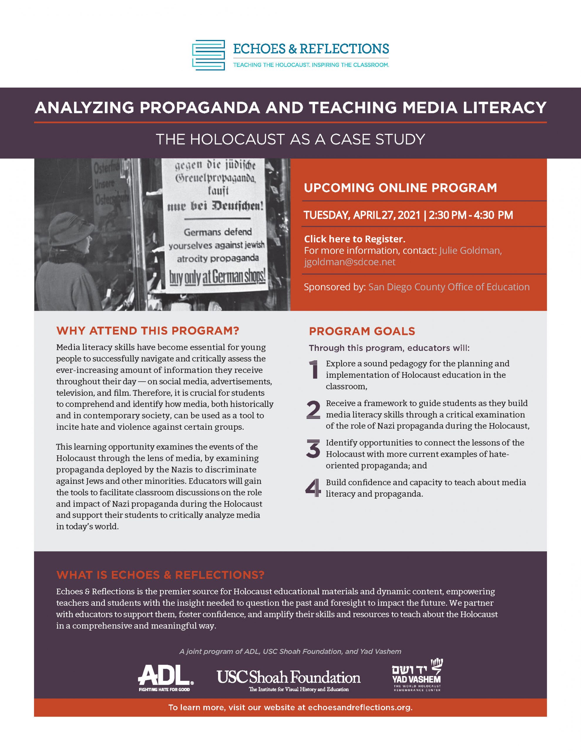 Anti-Defamation League | Analyzing Propaganda & Teaching Media Literacy ...