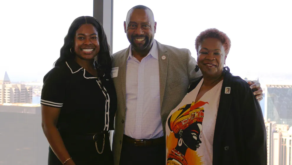 Three attendees of the Together Towards Freedom Black Jewish Passover Seder