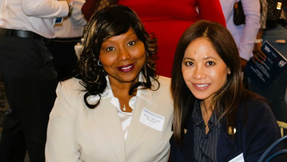 Former Mayor of Lemongrove Racquel Vasquez alongside ADL Individual Gifts Officer Evelyn Ramirez-Schultz