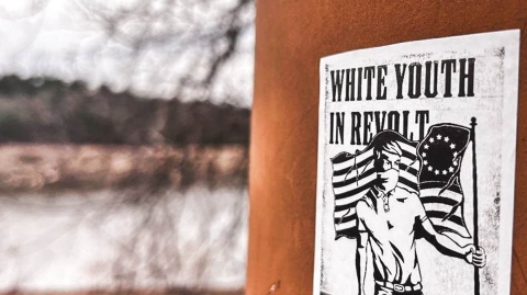 On April 3, 2025, a New Jersey-based Youth Club distributed propaganda at an undisclosed location in central New Jersey that read: “White Youth in Revolt”